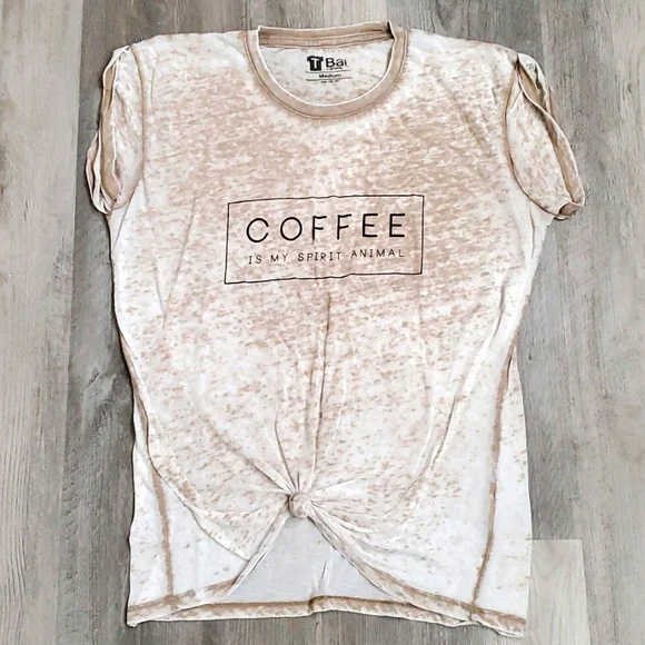 TBar Tee Shirt "Coffee Is My Spirit Animal" - Picture 1 of 3